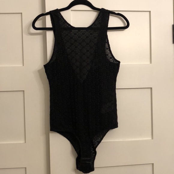 NWOT Ganni Lace Low Back Bodysuit - Medium - Picture 3 of 7